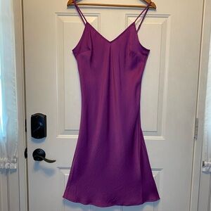 A New Day Vibrant Purple Slip Dress Adjustable Straps Sz Small NWT